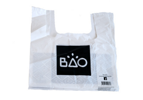 BAO logo recycled PE bag | sac PE recycle avec BAO logo