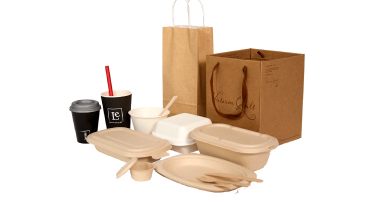 compostable food bags containers cutleries | vaisselle couverts contenants nourriture compostable | Eco-friendly Food Tableware & Packaging | Packaging alimentaire