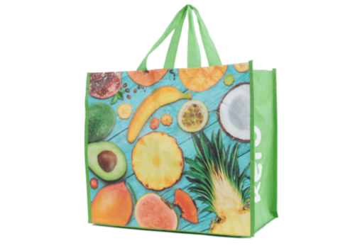 woven fruity bag green | Sacs tissés non tissés fruits vert